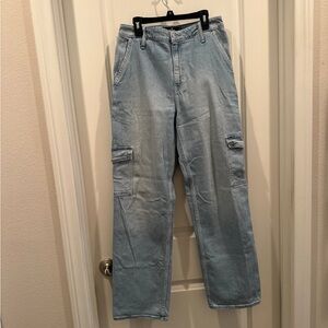Light Blue Cargo Jeans